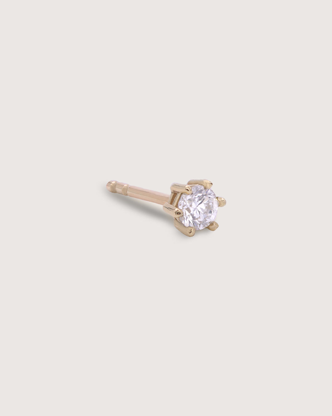 The Solitaire Diamond Stud Gold