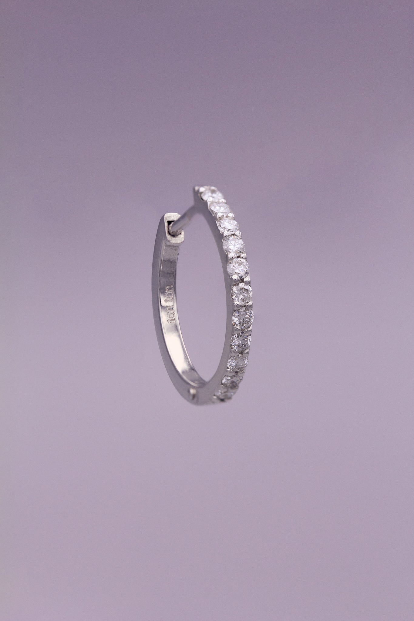 The Medium Diamond Hoop