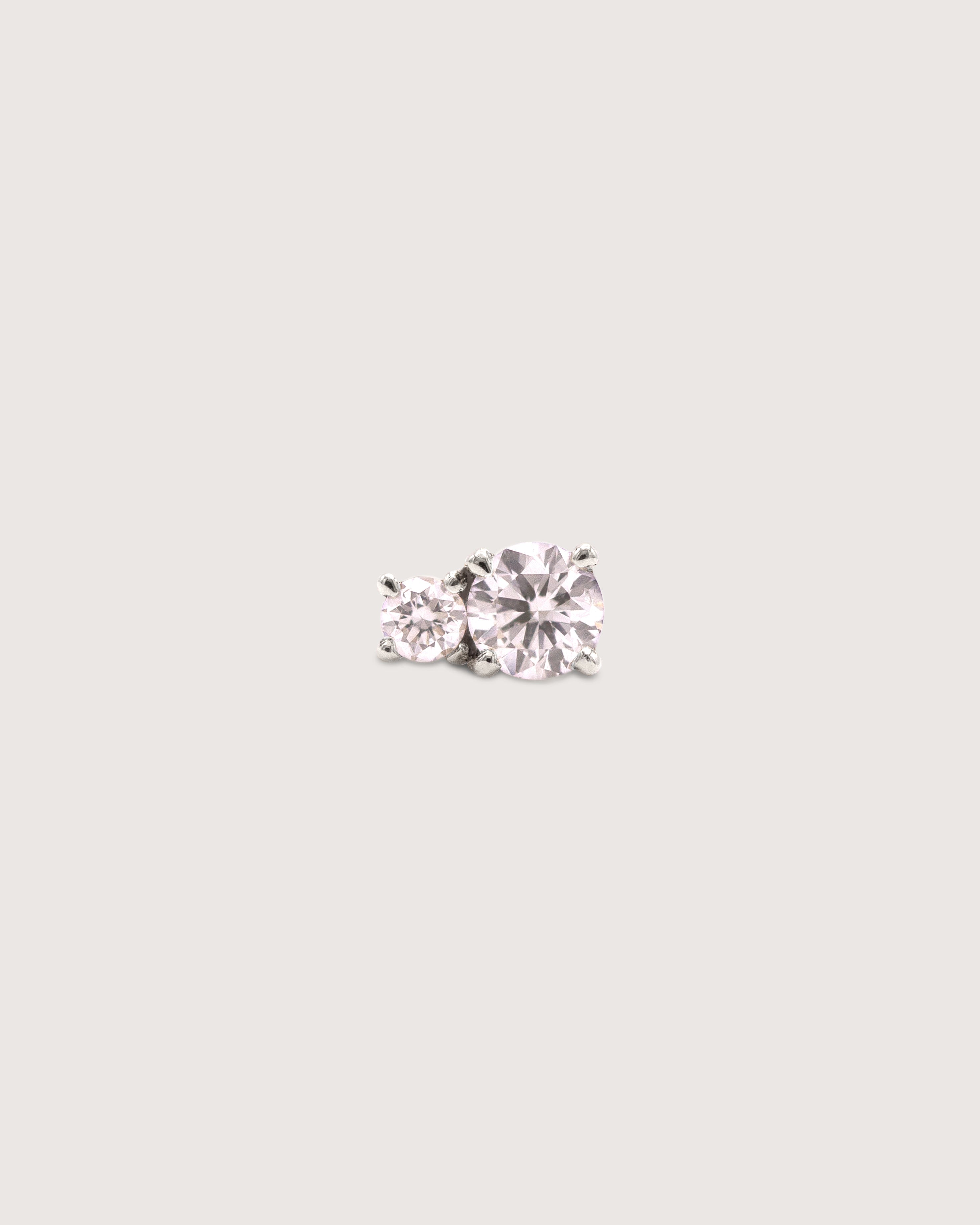 The Diamond Duo Stud White Gold
