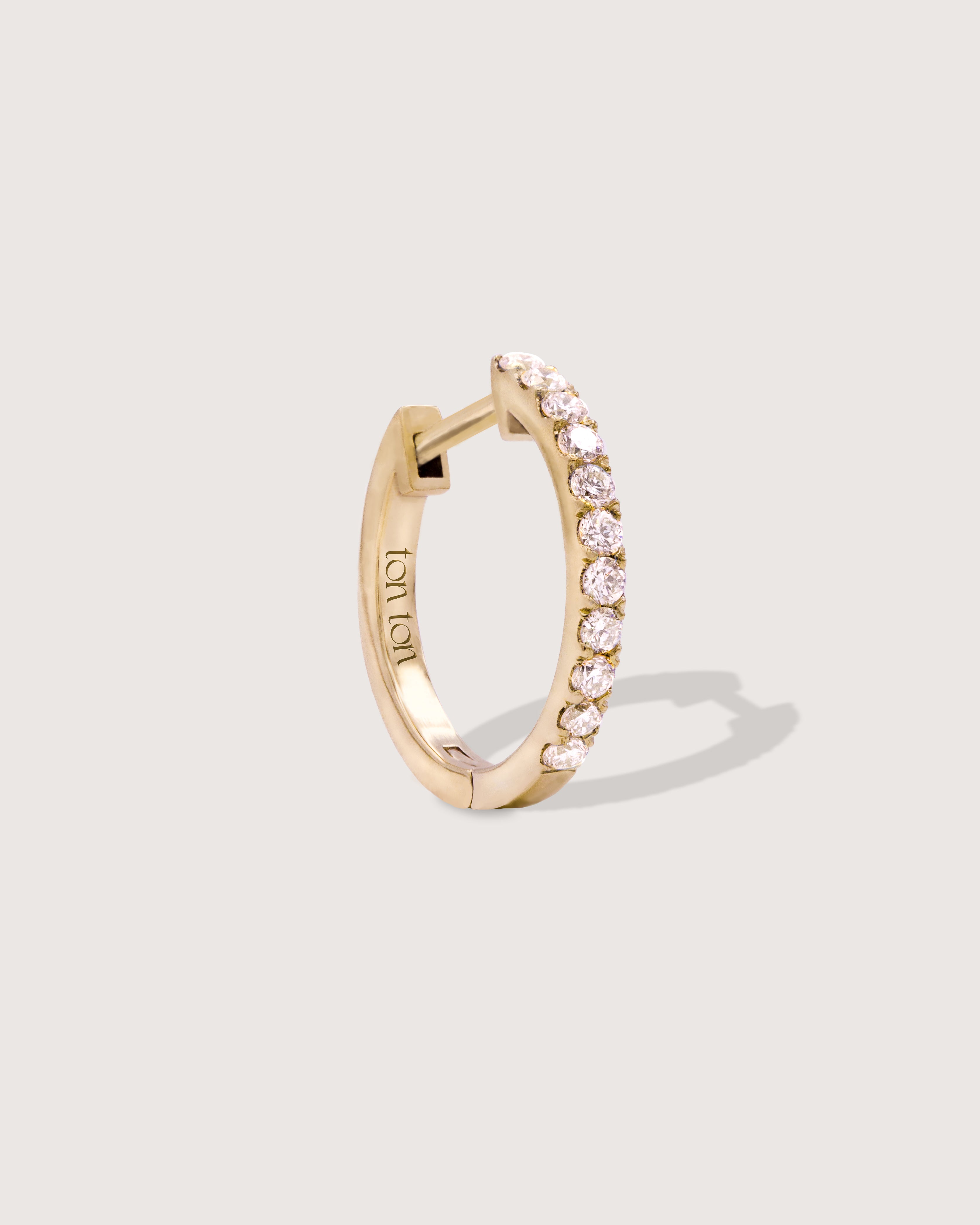 The Medium Diamond Hoop