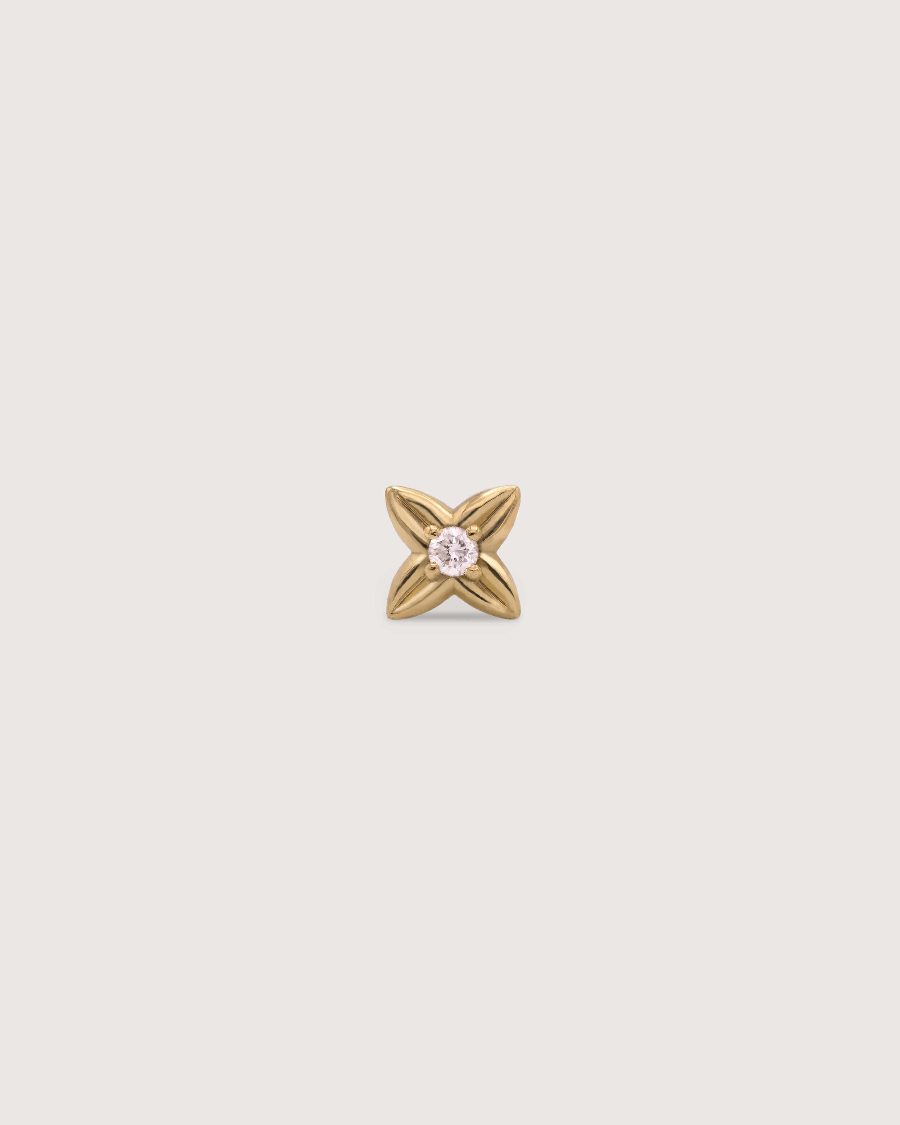 The Petite Flora Stud Gold