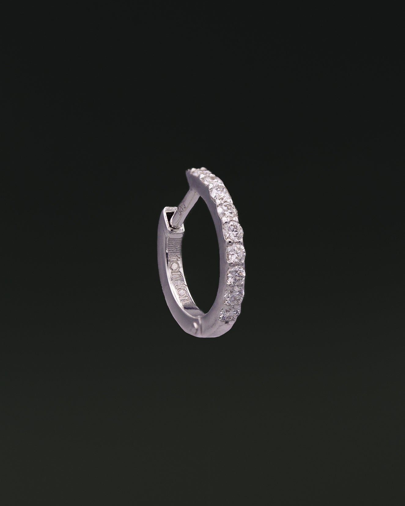 The Small Diamond Hoop